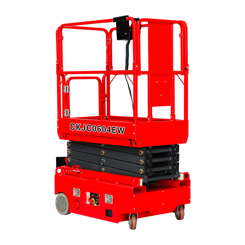 CKJC0705EW CKJC0604EW CKJC0503EW Mini elektrisk mobil sakseløft med universalhjul